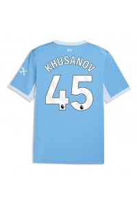 Manchester City Abdukodir Khusanov #45 Jalkapallovaatteet Kotipaita 2026-27 Lyhythihainen